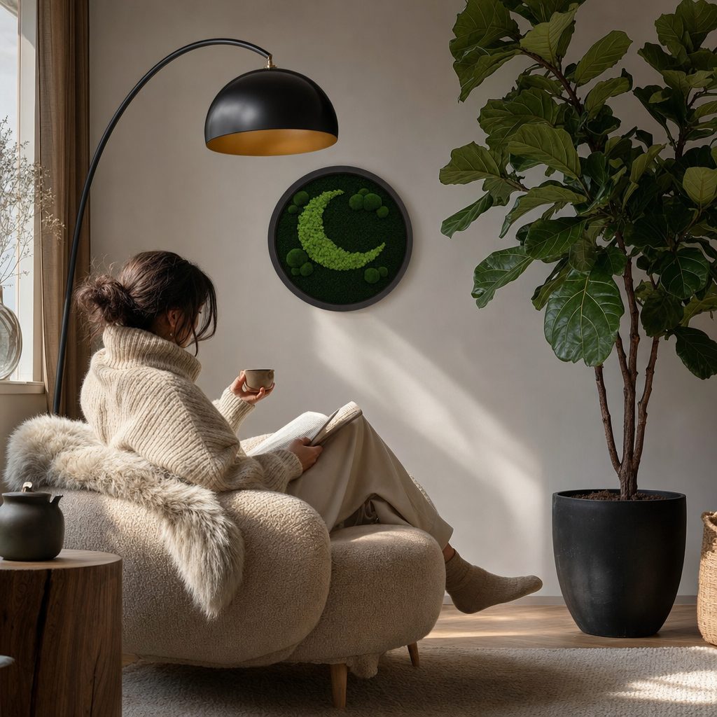 Luna No. 8 in a room
