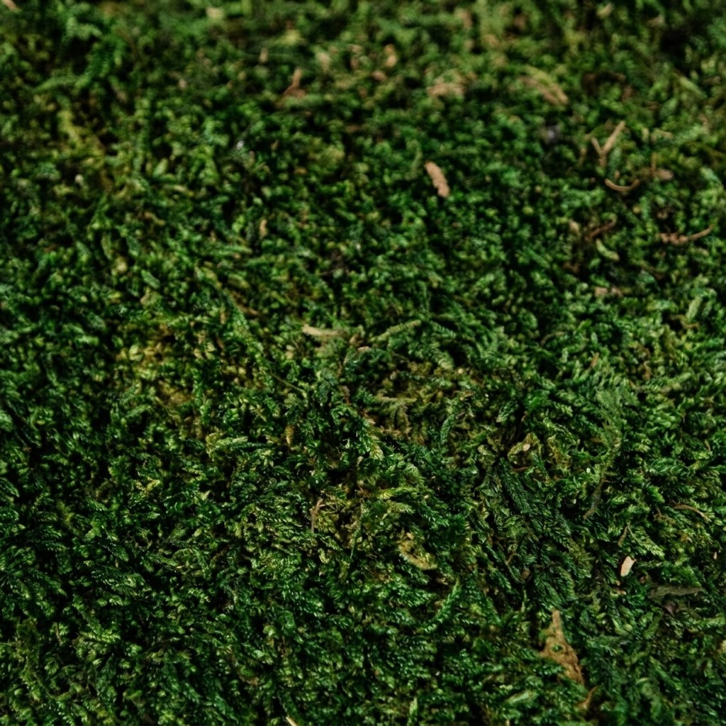 Preserved moss texture in detail